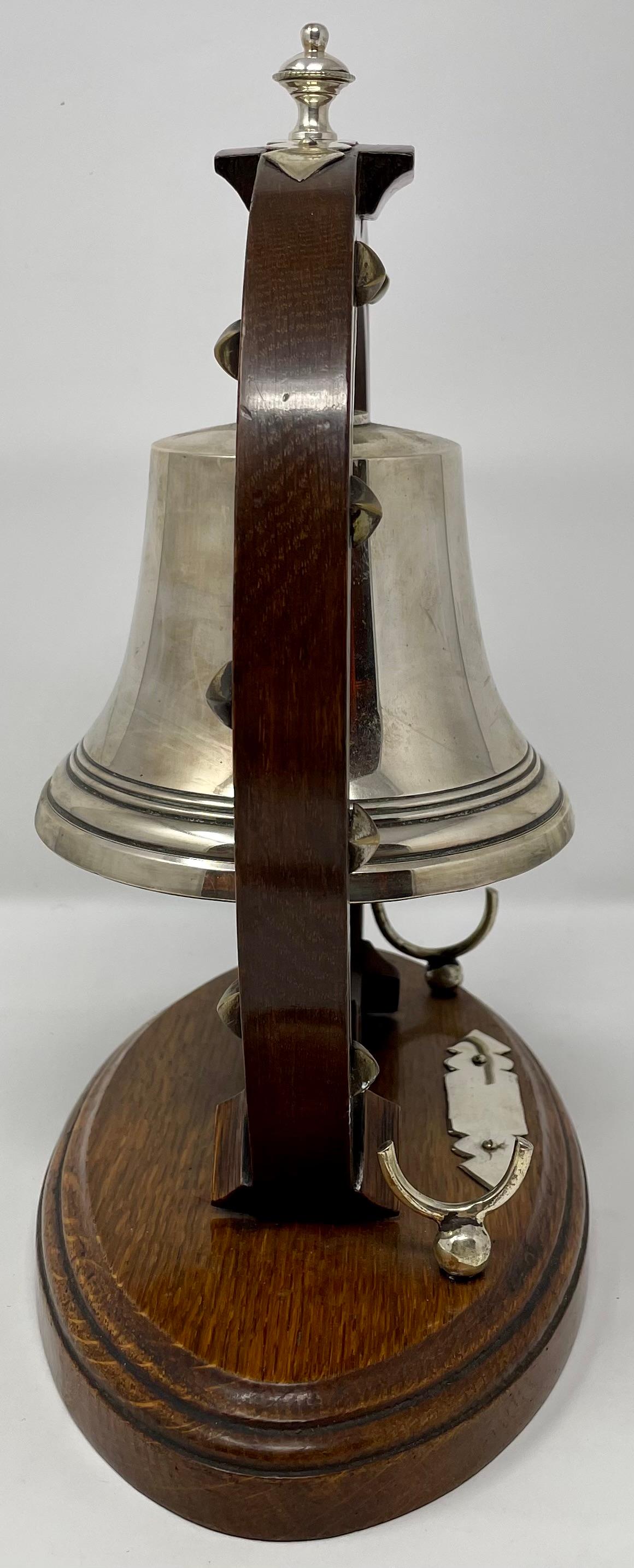 Antique 19th Century English Victorian Horseshoe Gong / Bell and Striker. In Good Condition In New Orleans, LA