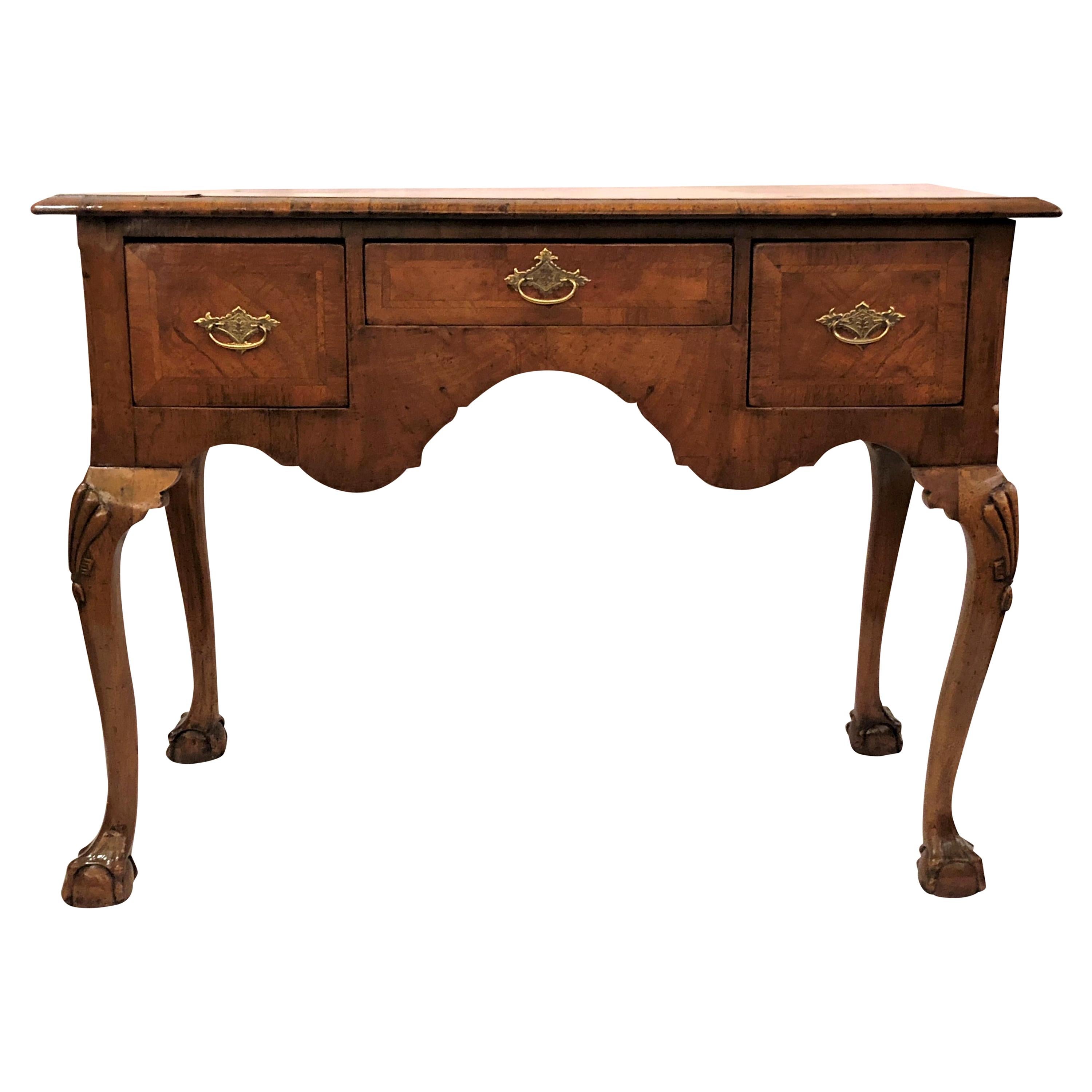 Antique 19th Century English Walnut Lowboy