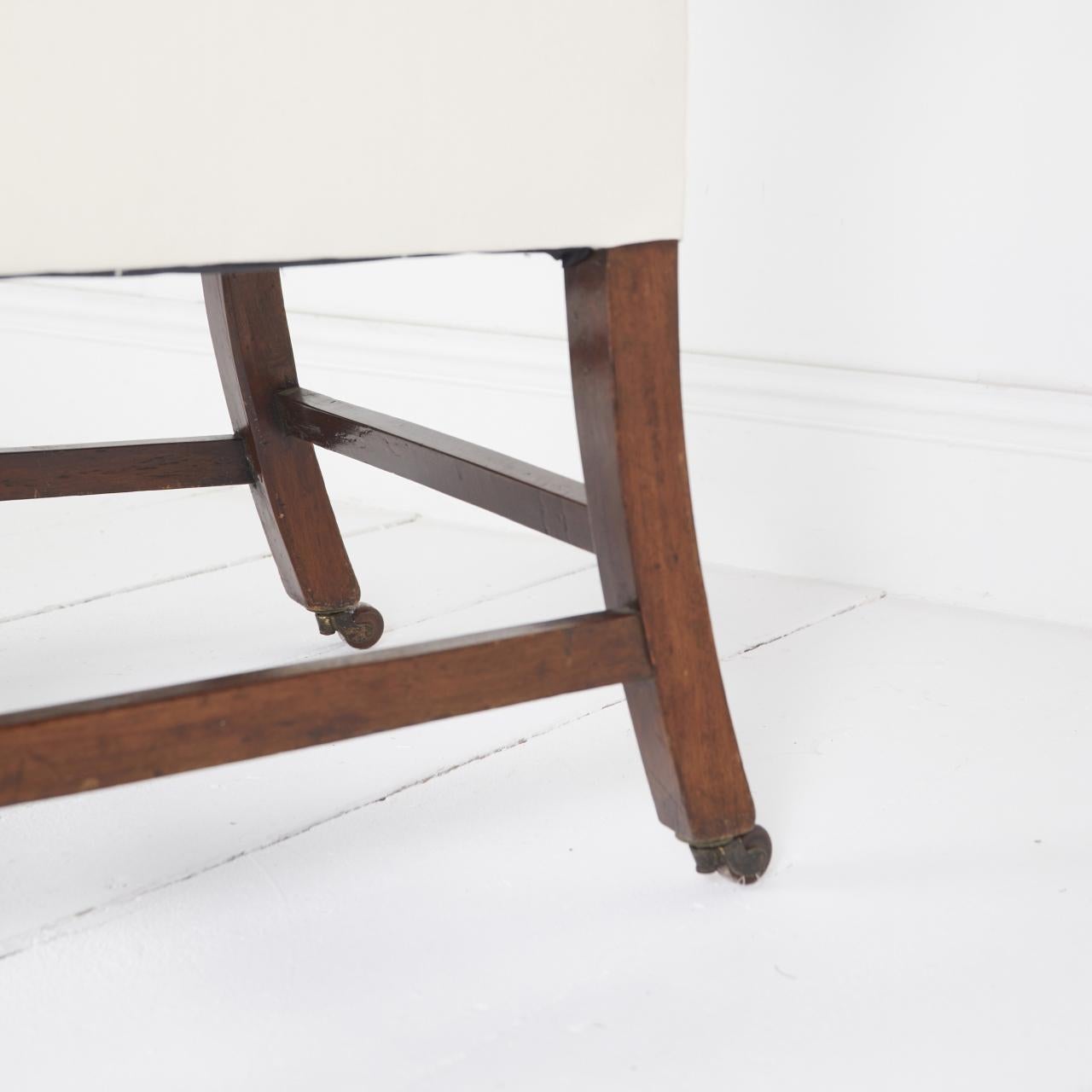 Ancienne chaise à oreilles anglaise du 19ème siècle en vente 4