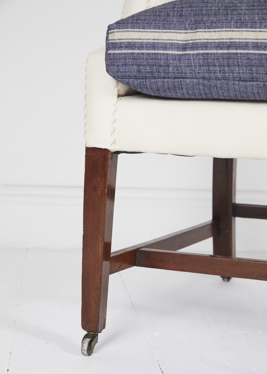 Ancienne chaise à oreilles anglaise du 19ème siècle en vente 2