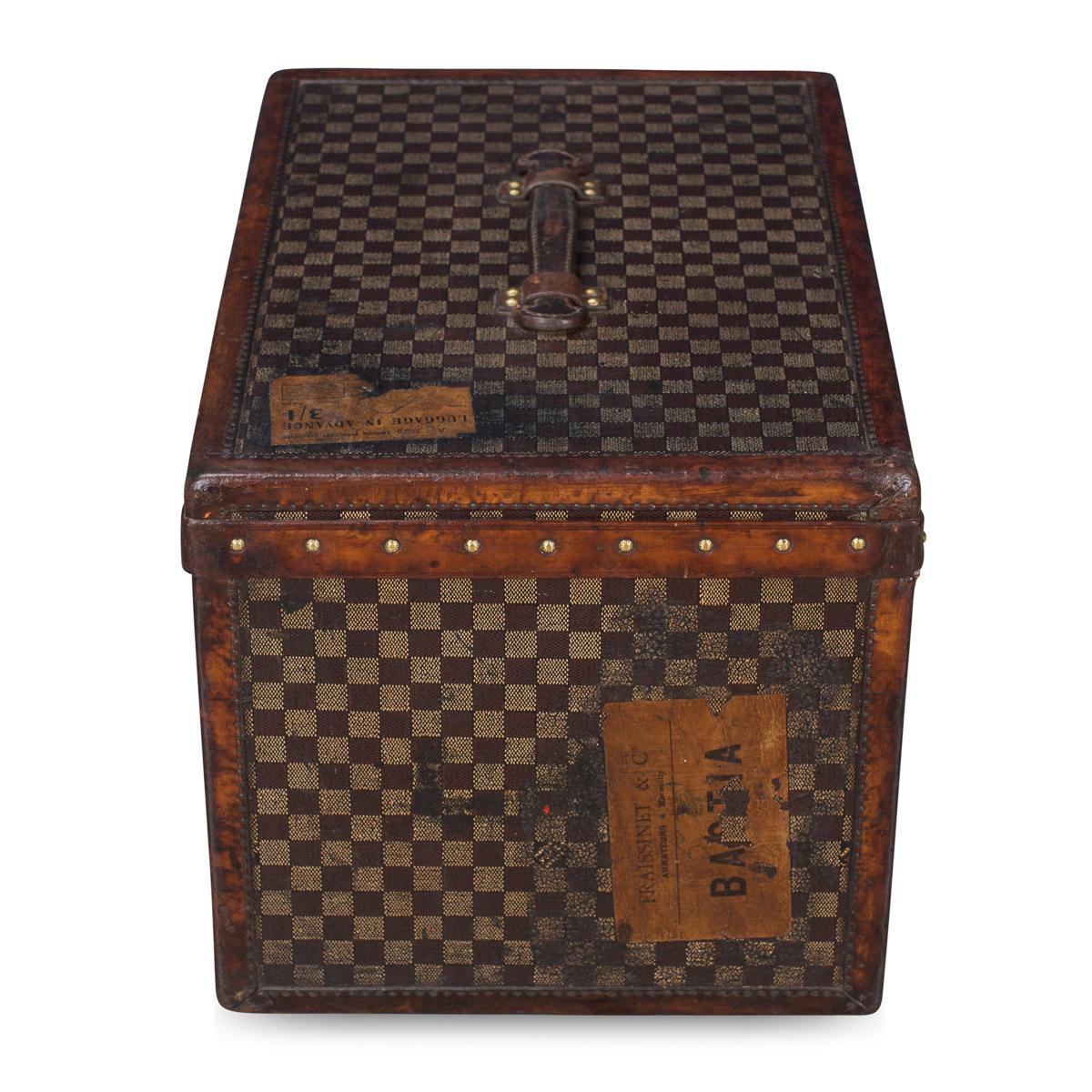 French Antique 19th Century Extremely Rare Louis Vuitton Hat Trunk, circa 1890