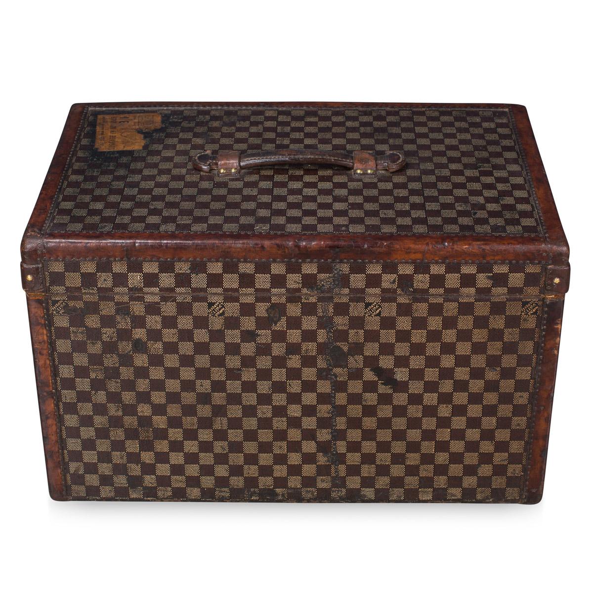 Antique 19th Century Extremely Rare Louis Vuitton Hat Trunk, circa 1890 In Excellent Condition In Royal Tunbridge Wells, Kent