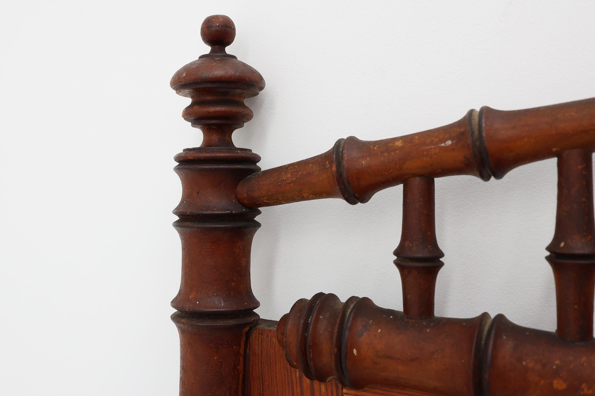 Antique Mirror in legno di bambù del XIX secolo, Francia in vendita 5