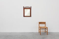 Antique 19th century faux bamboo mirror in wood, France