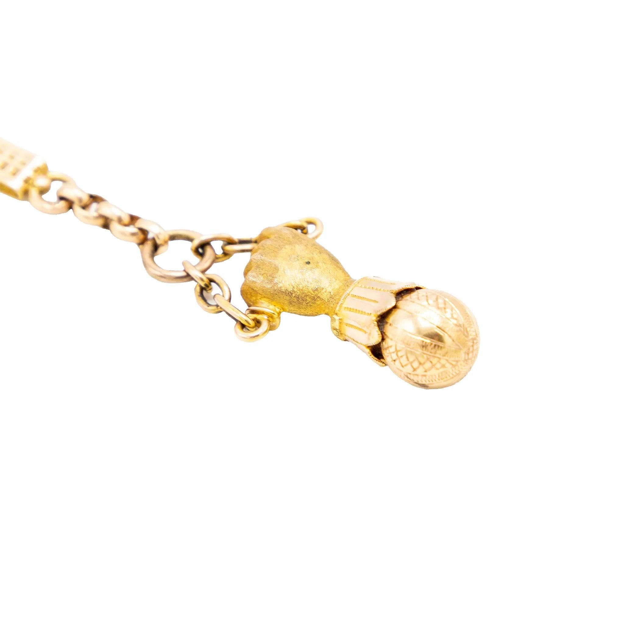 Pendentif Figa antique du 19e siècle en or 18 carats État moyen - En vente à Milano, IT