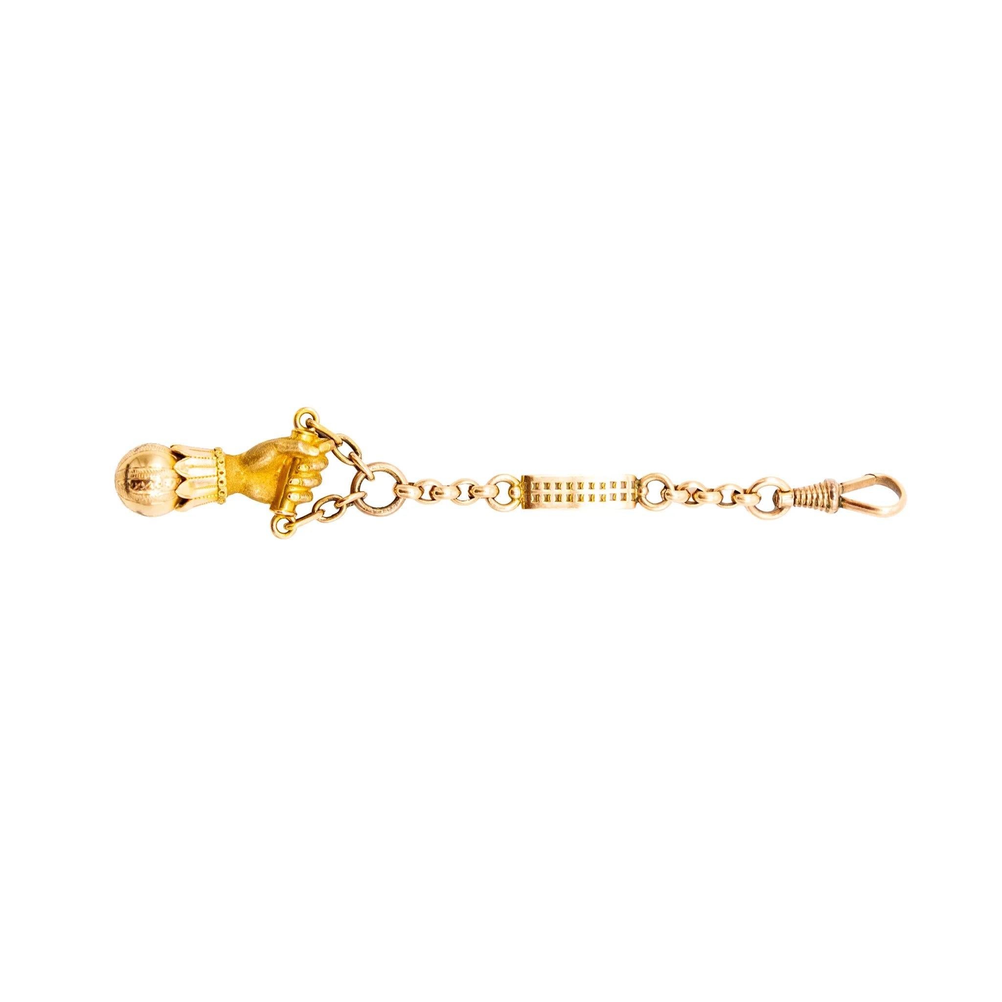 Pendentif Figa antique du 19e siècle en or 18 carats en vente 3