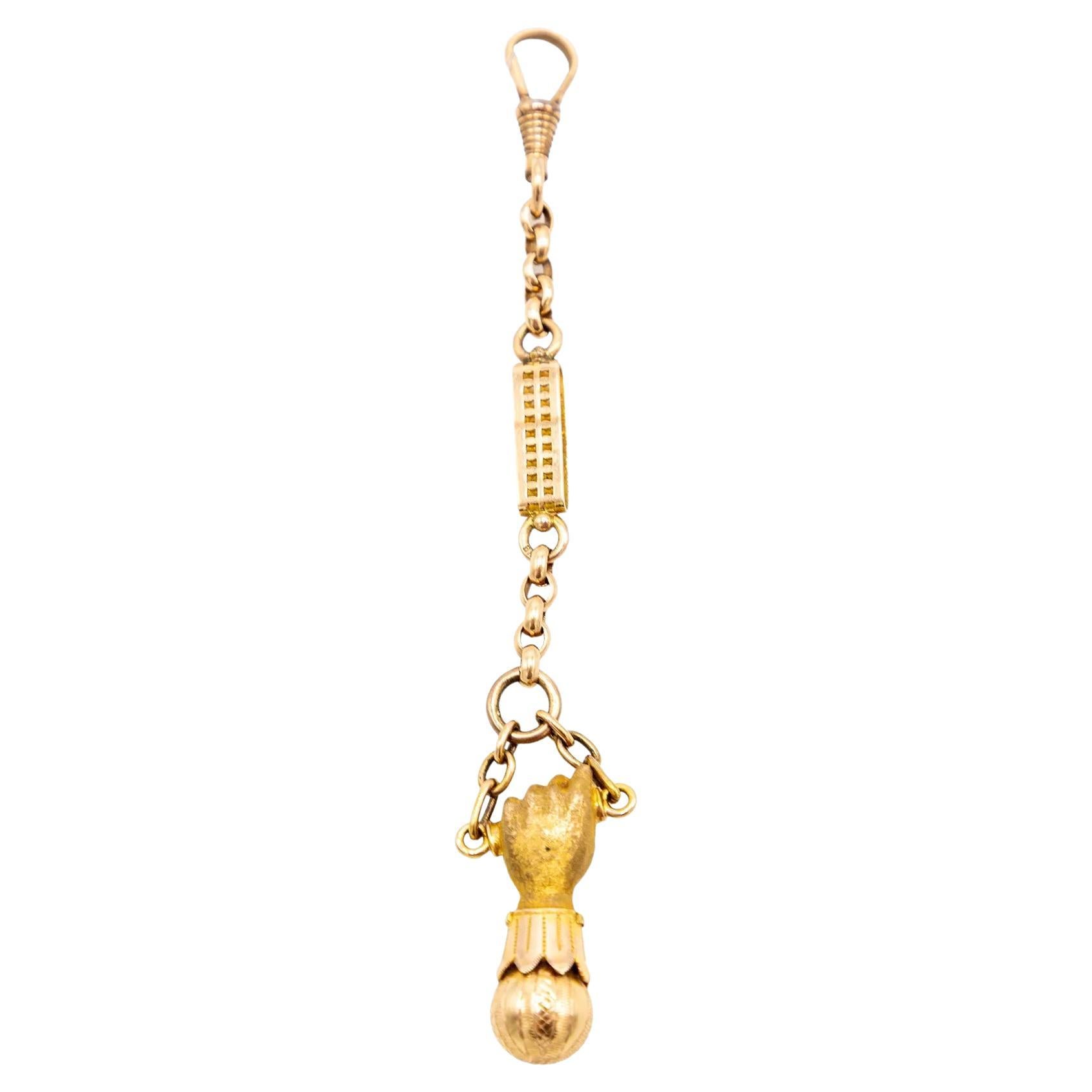 Pendentif Figa antique du 19e siècle en or 18 carats en vente