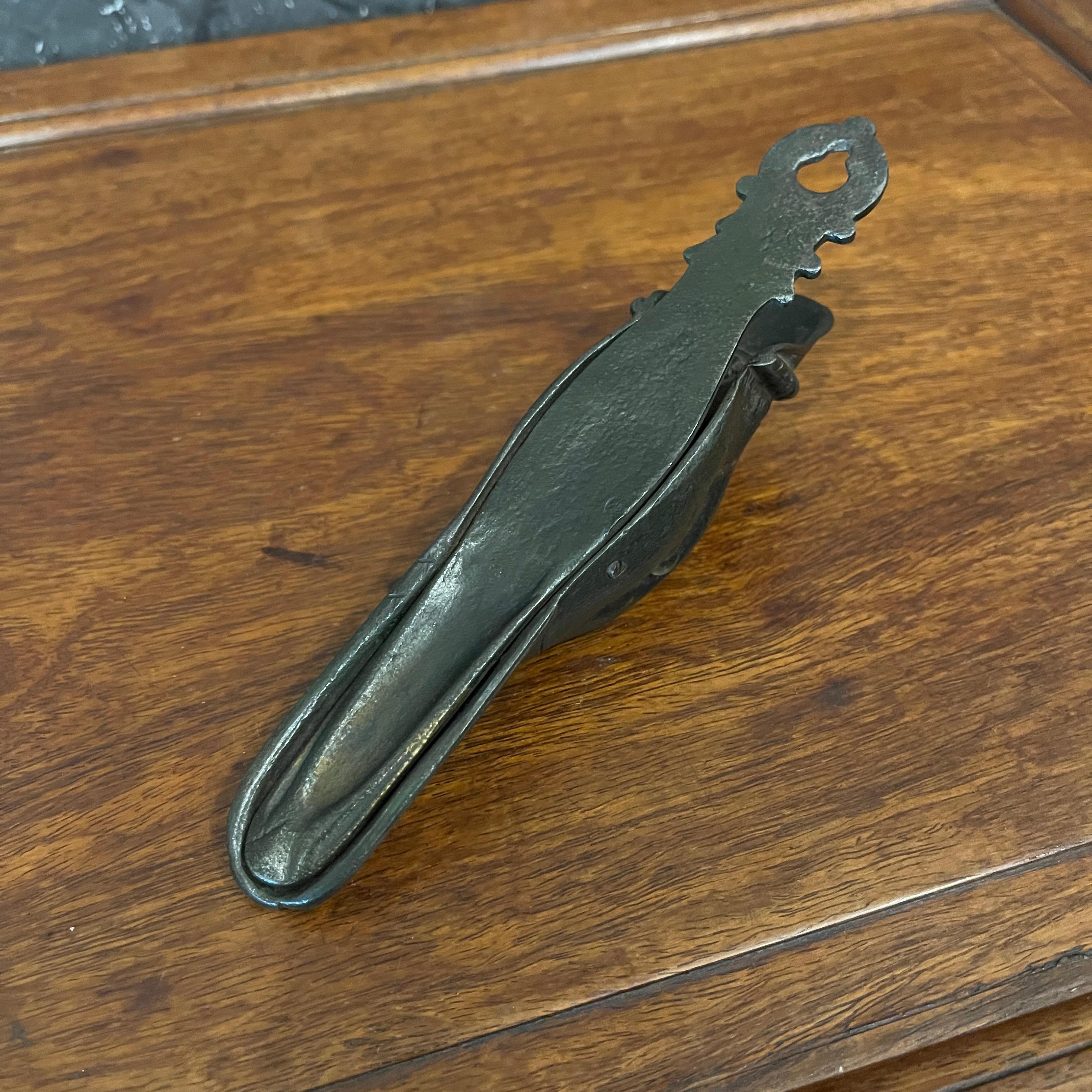 Antique 19th Century Figural Bronze Duck Clip / Letter Holder 3