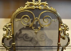 Antique 19th Century Fine Quality Bronze Firescreen