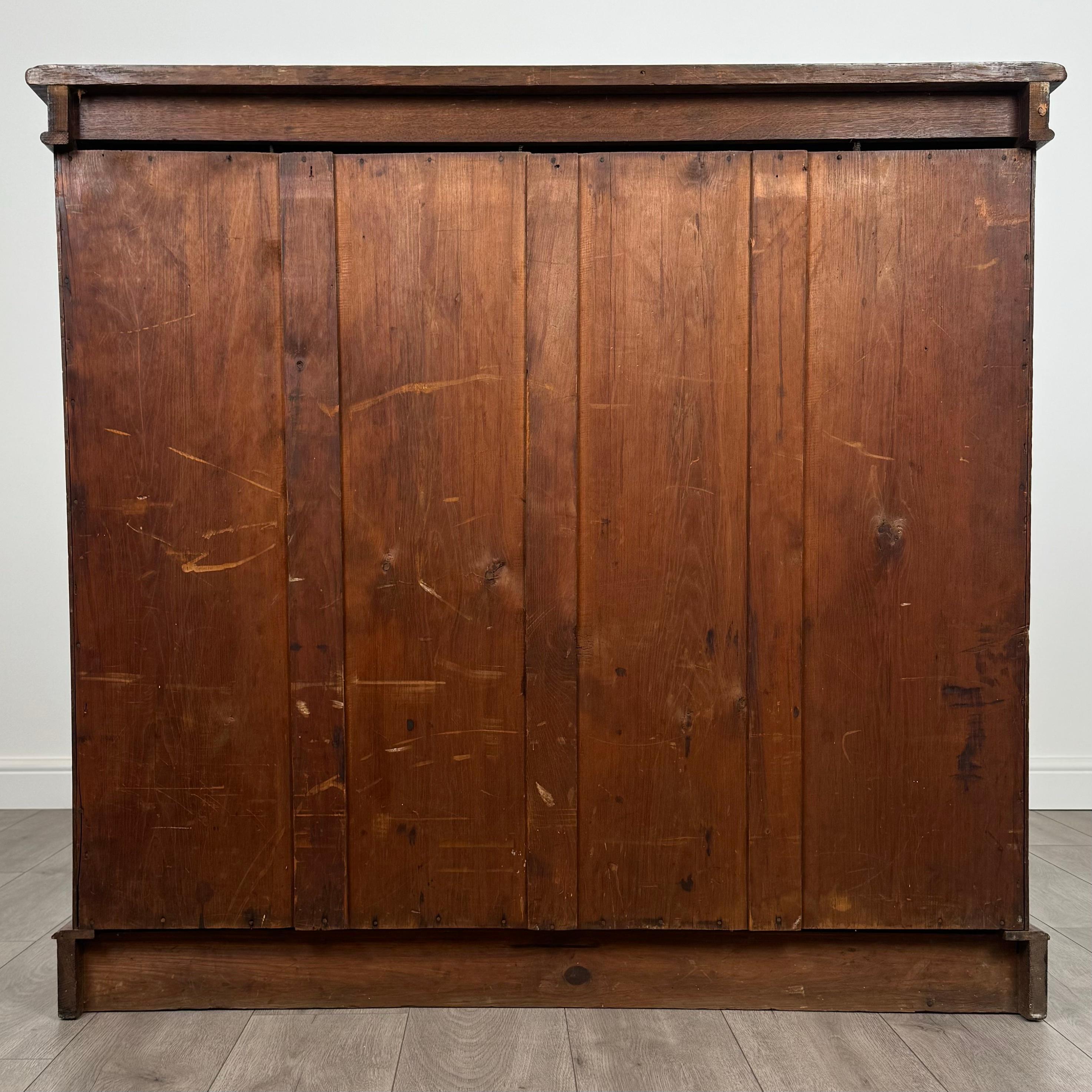 Antique 19th Century Fine Quality Carved Open Bookcase In Oak ( REF AF-3652 ) For Sale 2