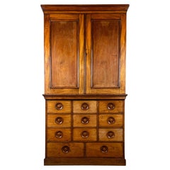 Armoire ancienne du 19ème siècle de qualité supérieure en acajou (REF AF-3379)