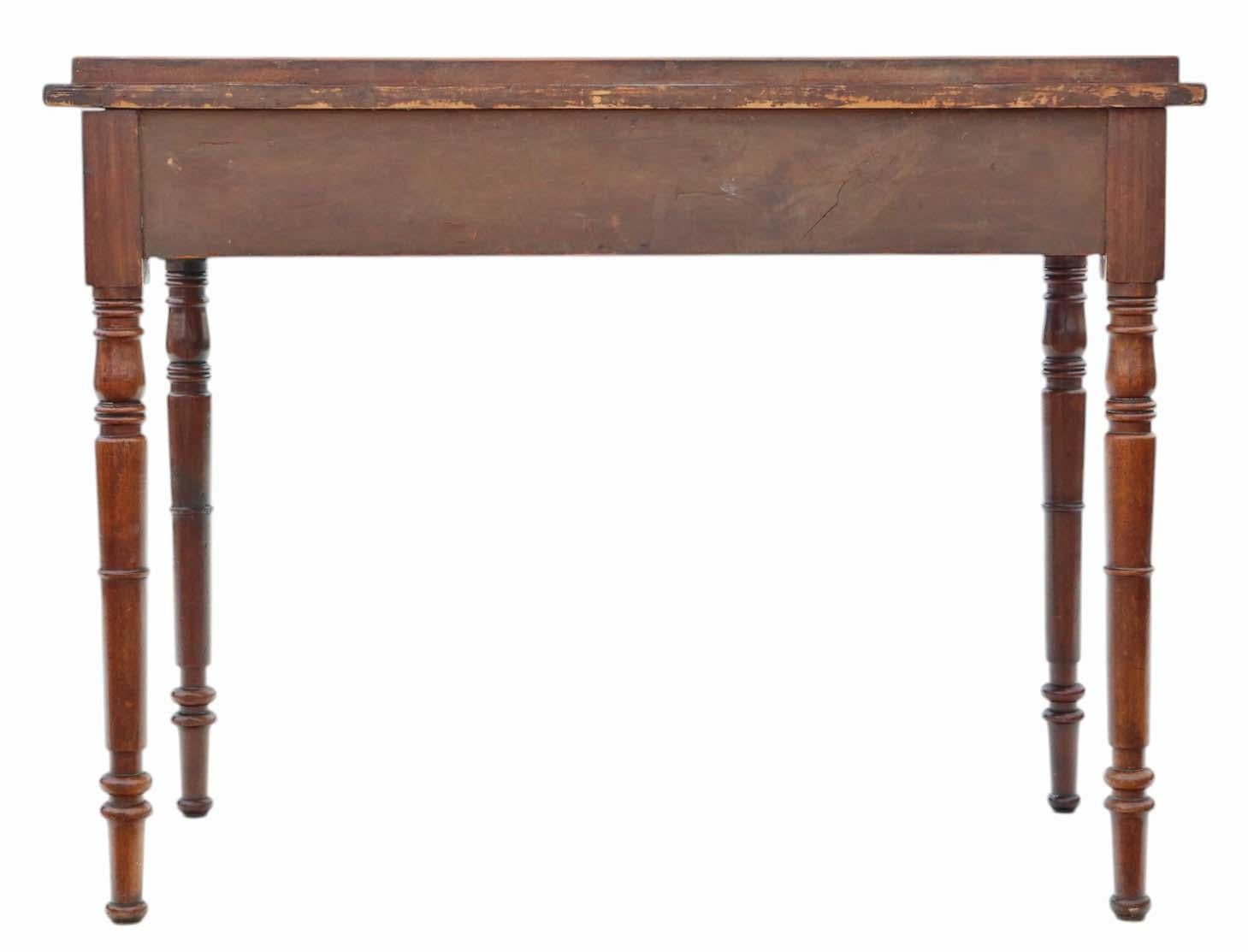 Ancienne table à écrire / coiffeuse en acajou de qualité supérieure du 19e siècle en vente 4