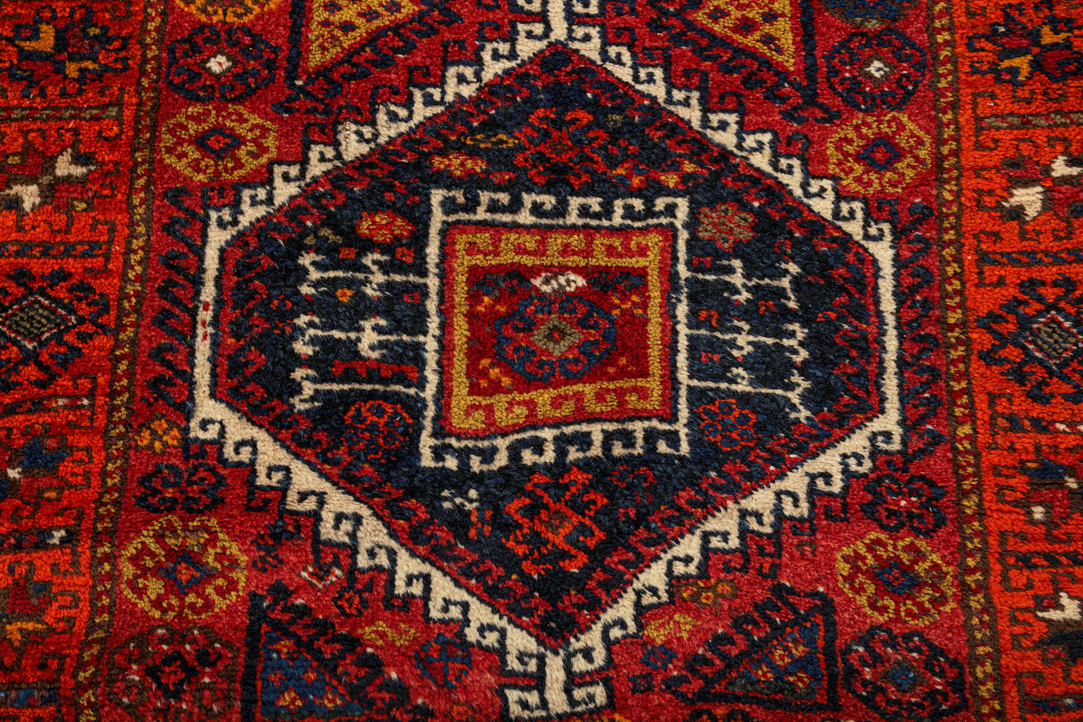 Hand-Knotted Antique 19th Century Fine Turkish Yuruk Long Runner Rug For Sale