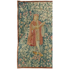 Arazzo antico del XIX secolo in stile floreale 5'7" X 4'9"