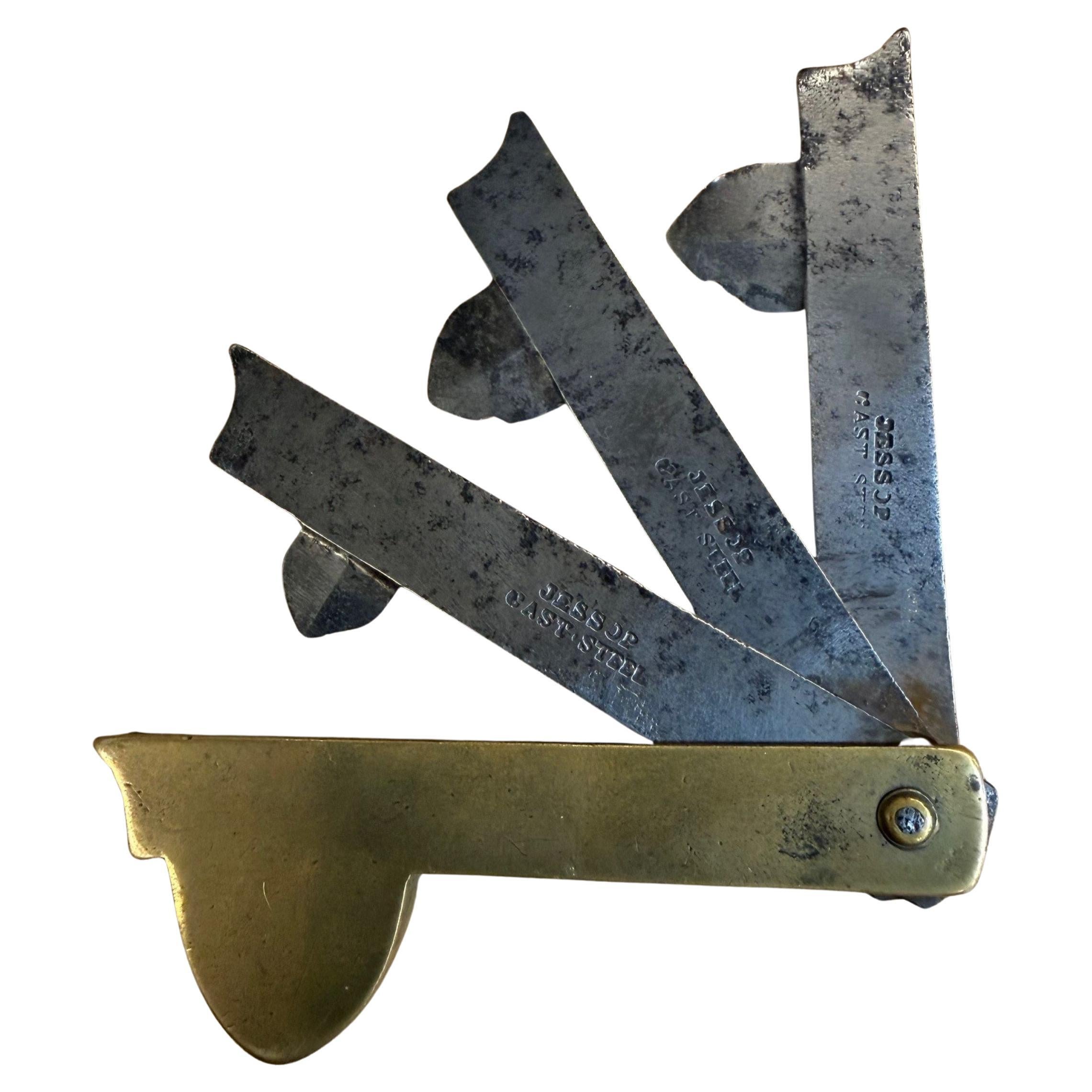 Antiguo Siglo XIX Plegable Médico Inglés Sangrador Fleam