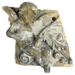 Fragmento arquitectónico francés antiguo del siglo XIX
