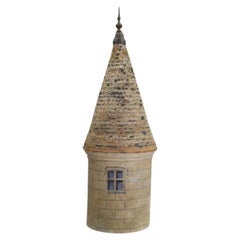 Antique 19th Century French Architectural Model of a Château Turret