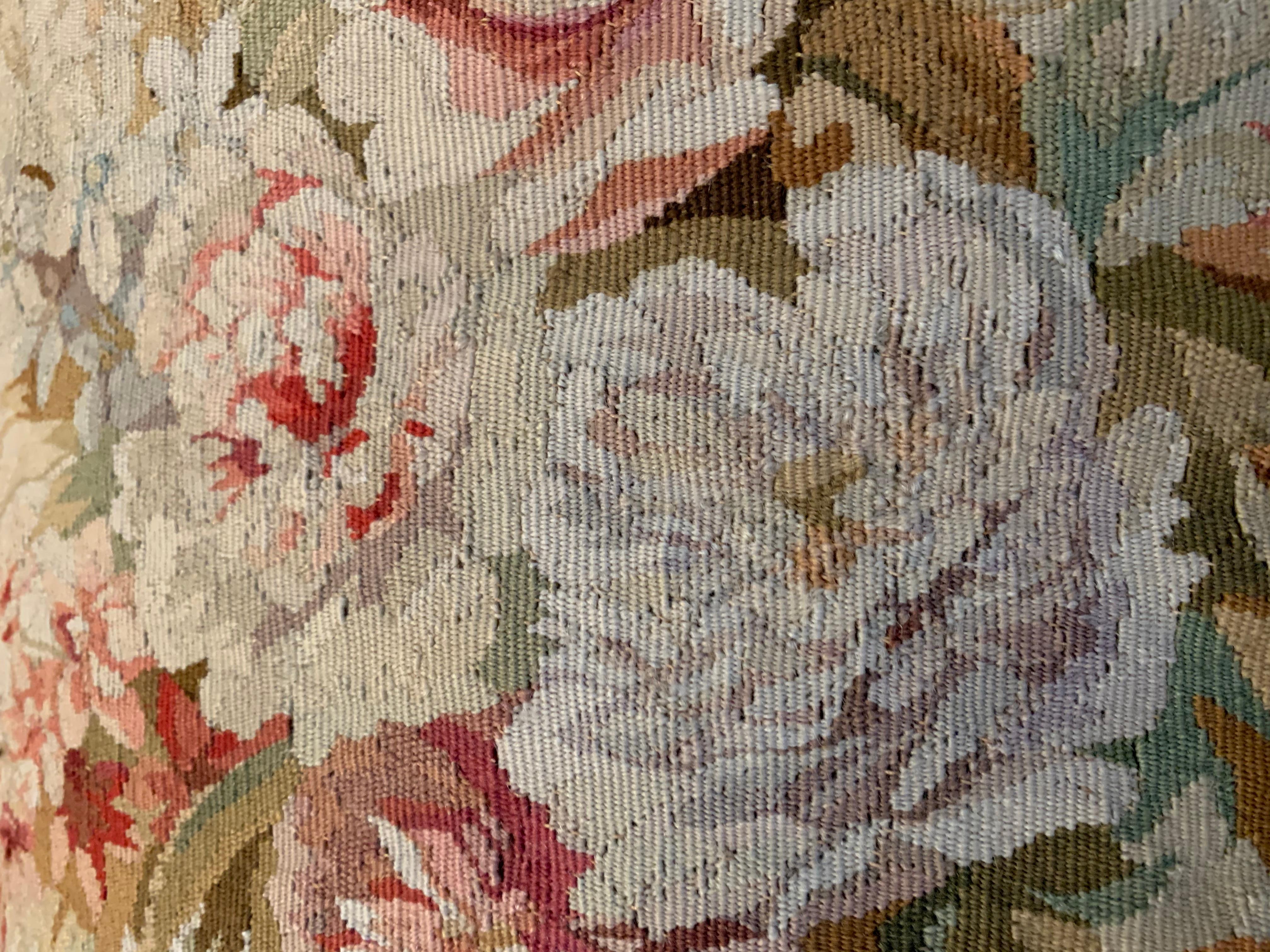 This is lovely antique 19th century French Aubusson Tapestry pillow with flowers with a velour backing. It measures: 1.5 x 2.5 x 0.6 ft.

Provenance:
Purchased at Doyle Auction House, New York, NY in fall 2005.

 
