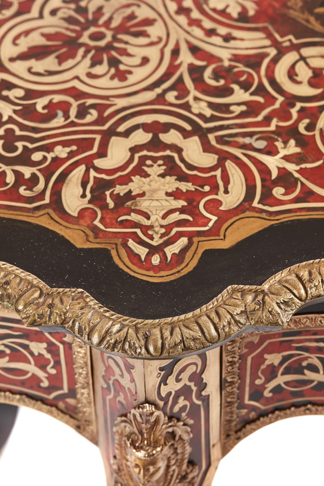 Antigua mesa de centro Boulle francesa del siglo XIX, hacia 1860 Mediados del siglo XIX en venta
