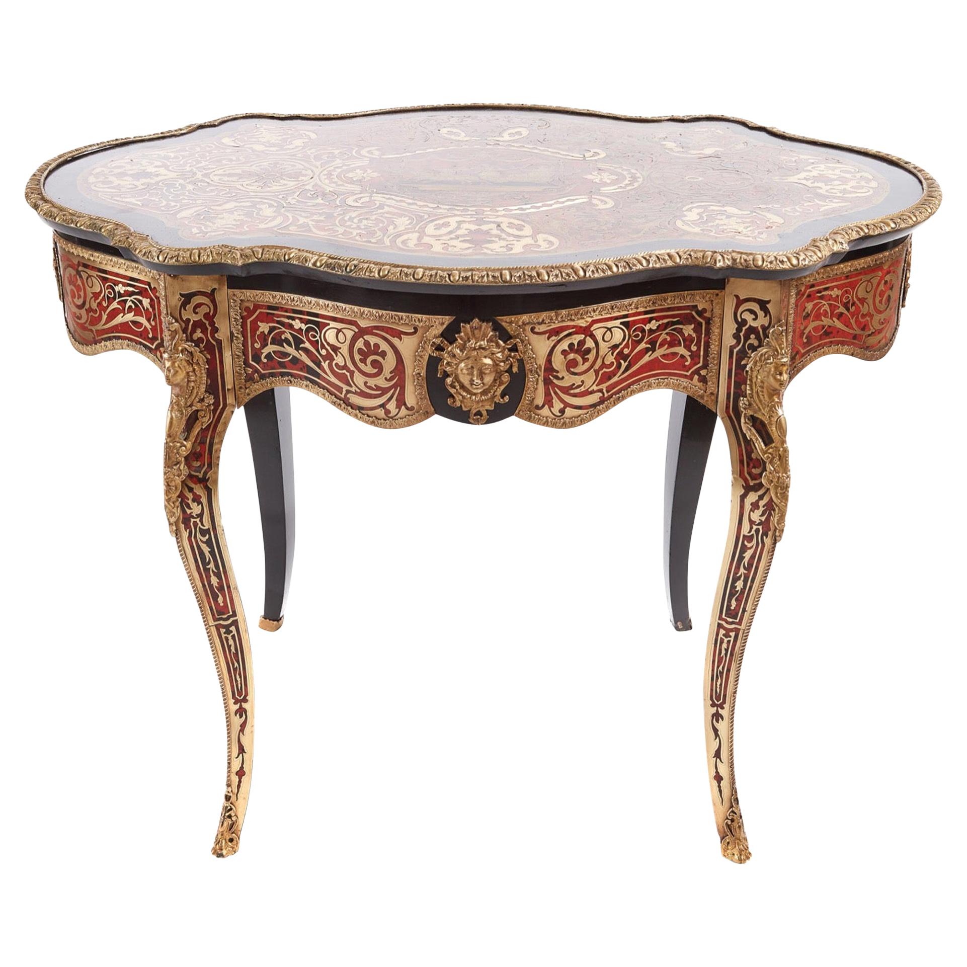 Antique 19th Century French Boulle Centre Table, circa 1860