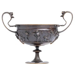 Antique 19th Century French Bronze Bowl By Ferdinand Barbedienne