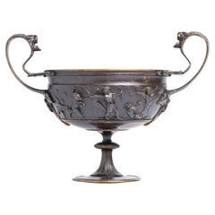 Antike französische Bronzeschale aus dem 19. Jahrhundert von Ferdinand Barbedienne