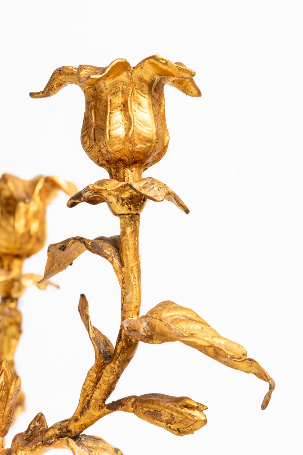 Candélabre en bronze et malachite du XIXe siècle  Bon état - En vente à Portland, England