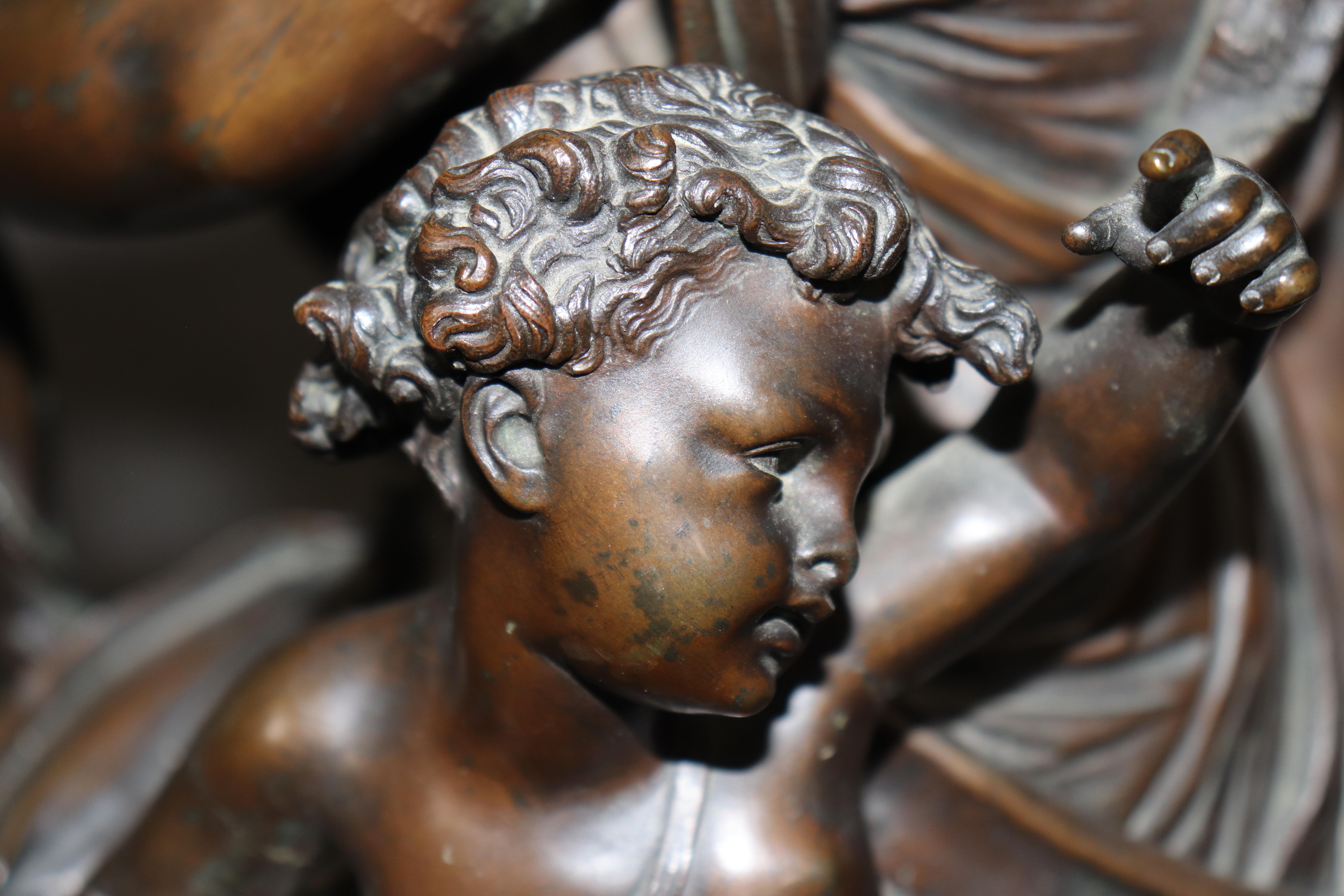 Antique 19th Century French Bronze Sculpture of Diana the Huntress by A. Moreau For Sale 4