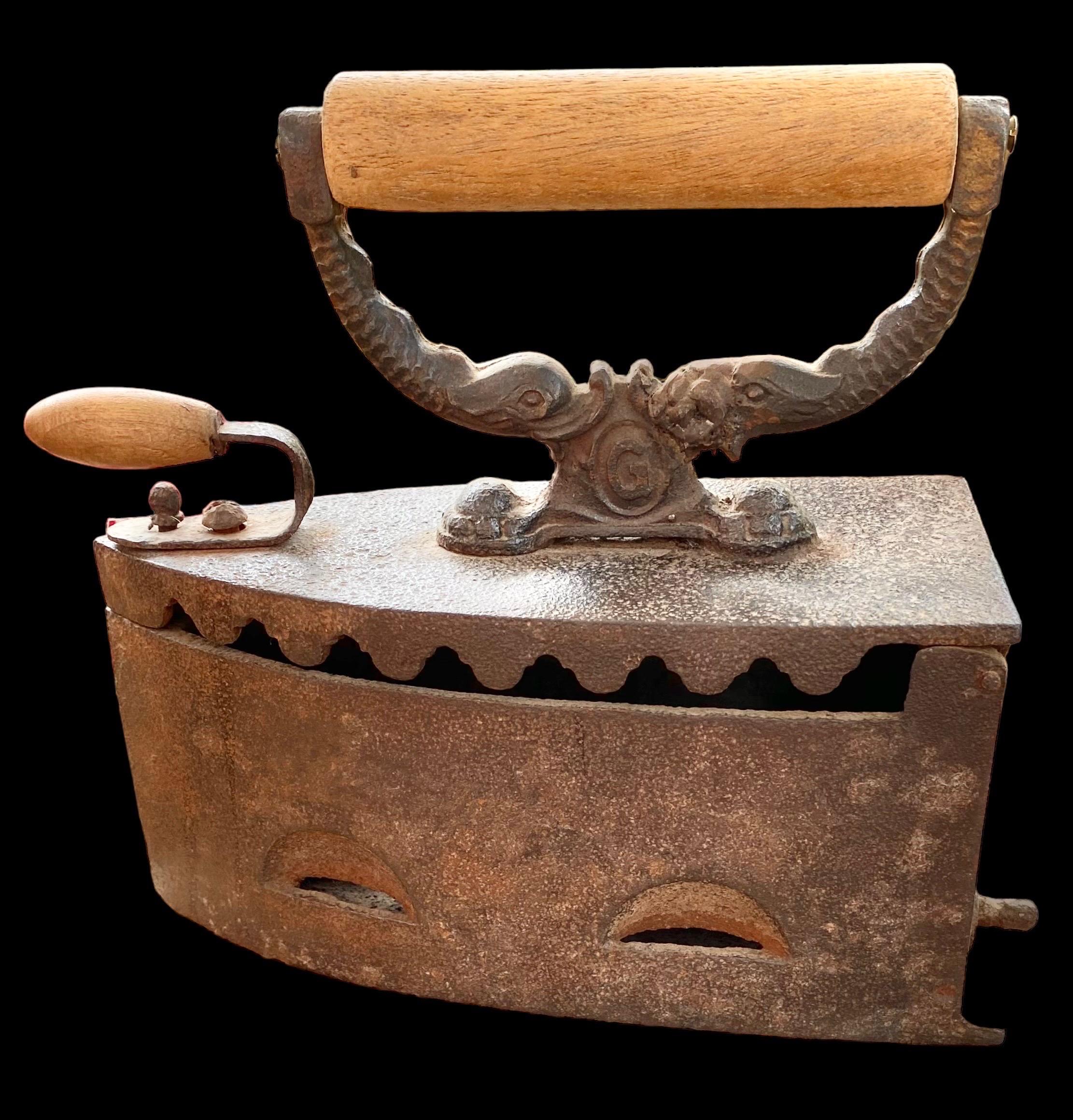 old charcoal iron