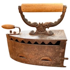 Antique 19th Century French Coal Iron