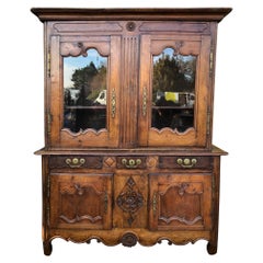 Antique 19th Century French Cupboard with Original Finish and Hardware