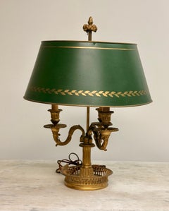 Antique 19th Century French Empire Bouillotte Lamp
