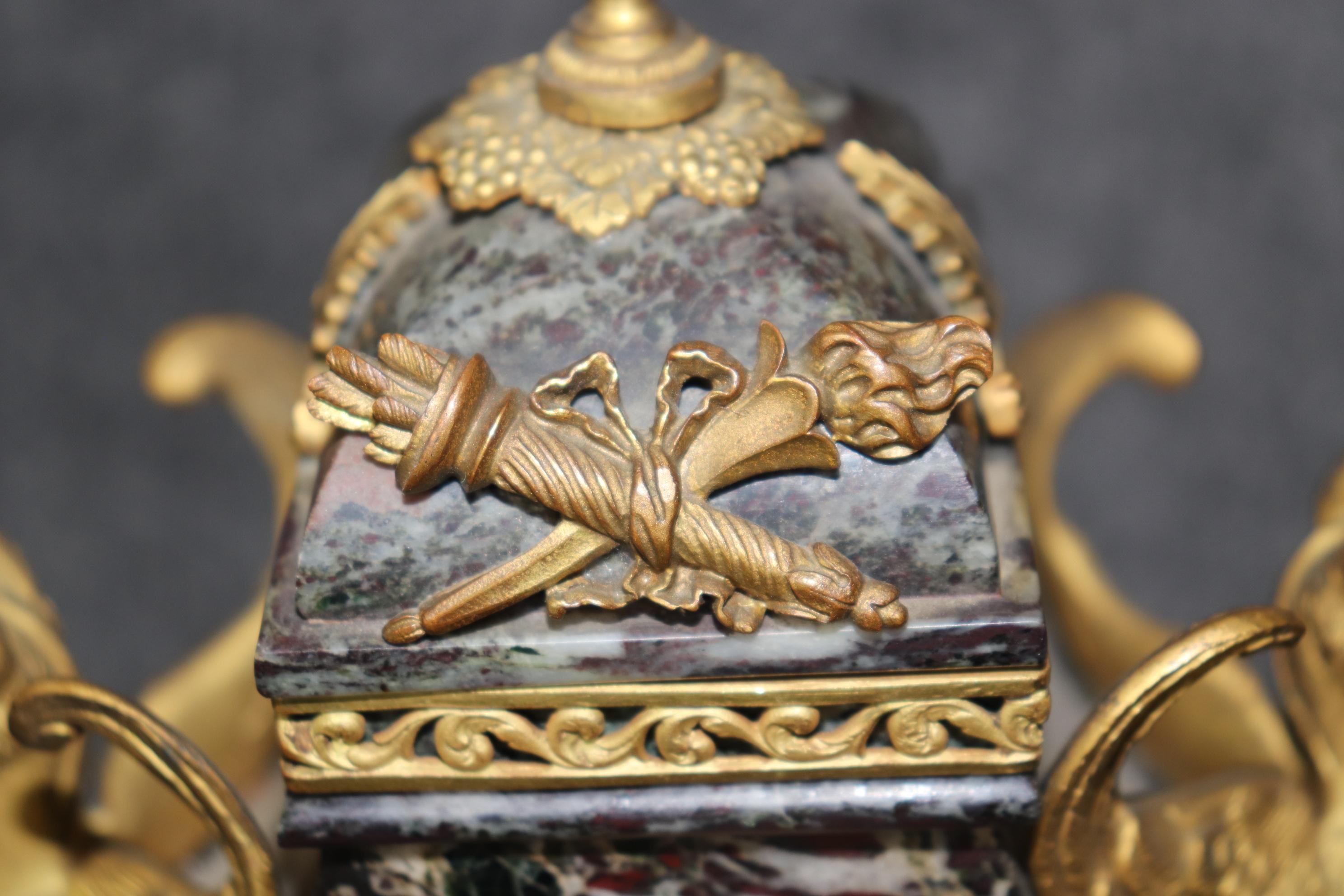 Antico orologio in stile impero francese del XIX secolo in ormù di Etienne Maxant Paris in vendita 4
