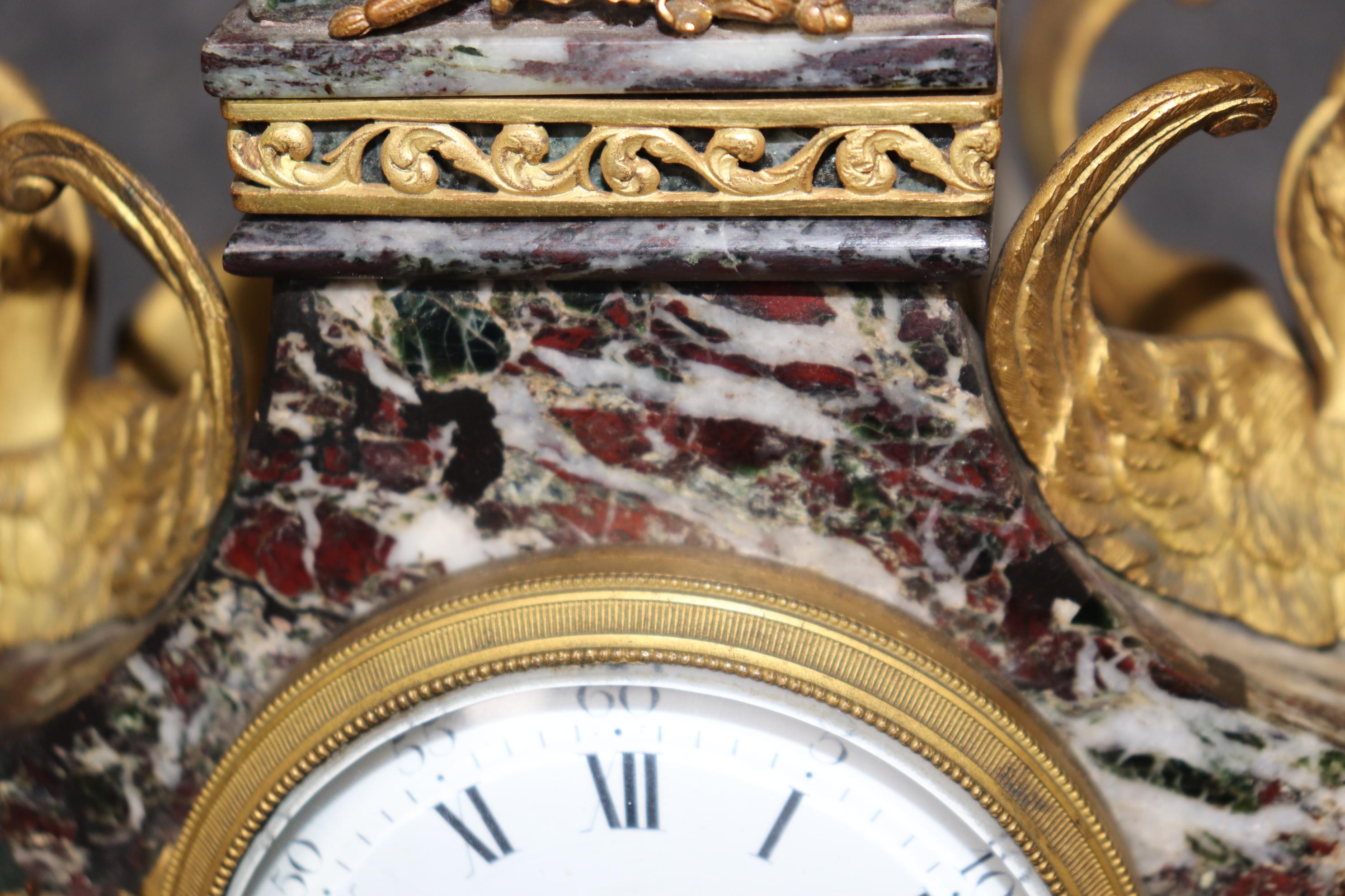 Antico orologio in stile impero francese del XIX secolo in ormù di Etienne Maxant Paris in vendita 8