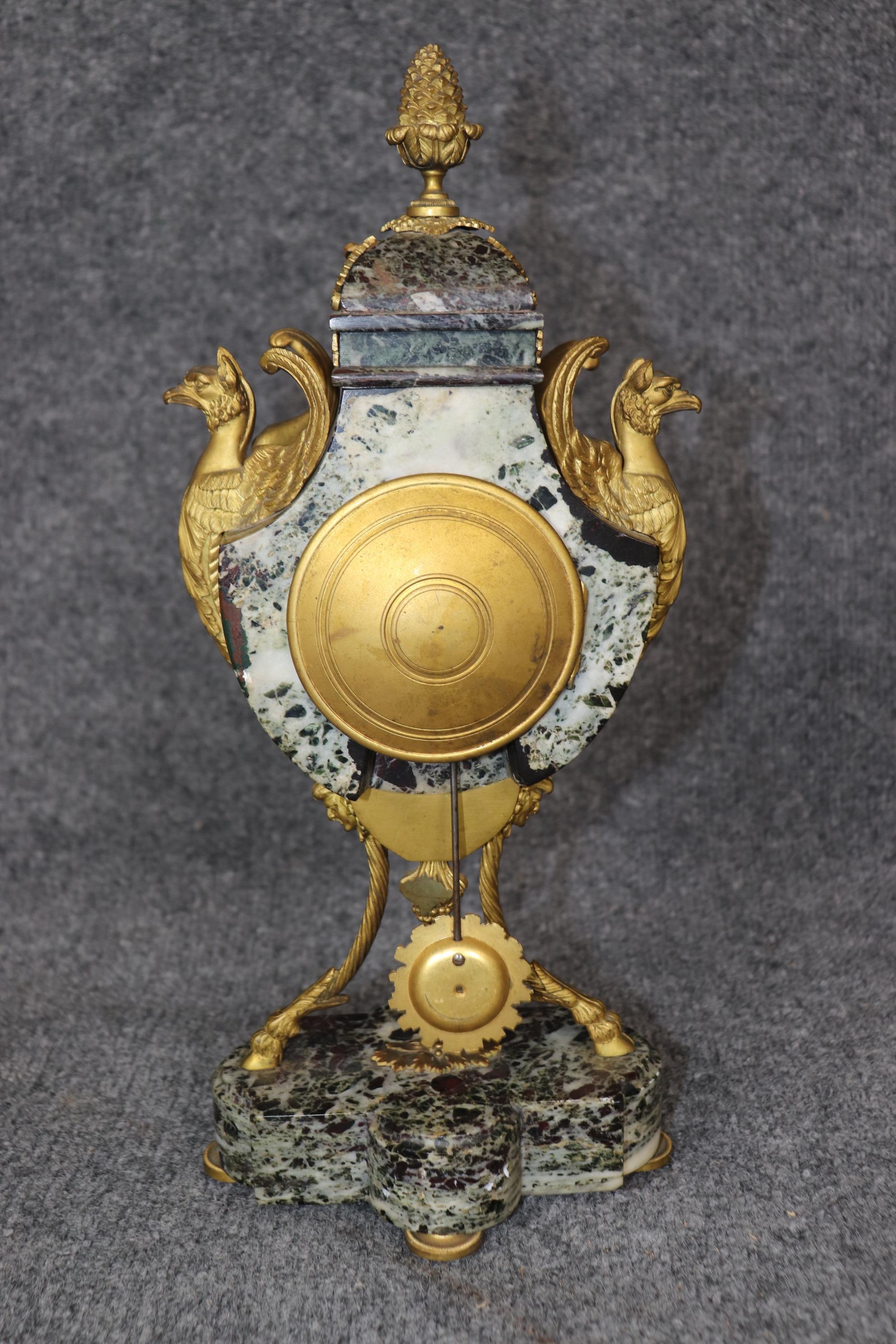 Calco Antico orologio in stile impero francese del XIX secolo in ormù di Etienne Maxant Paris in vendita