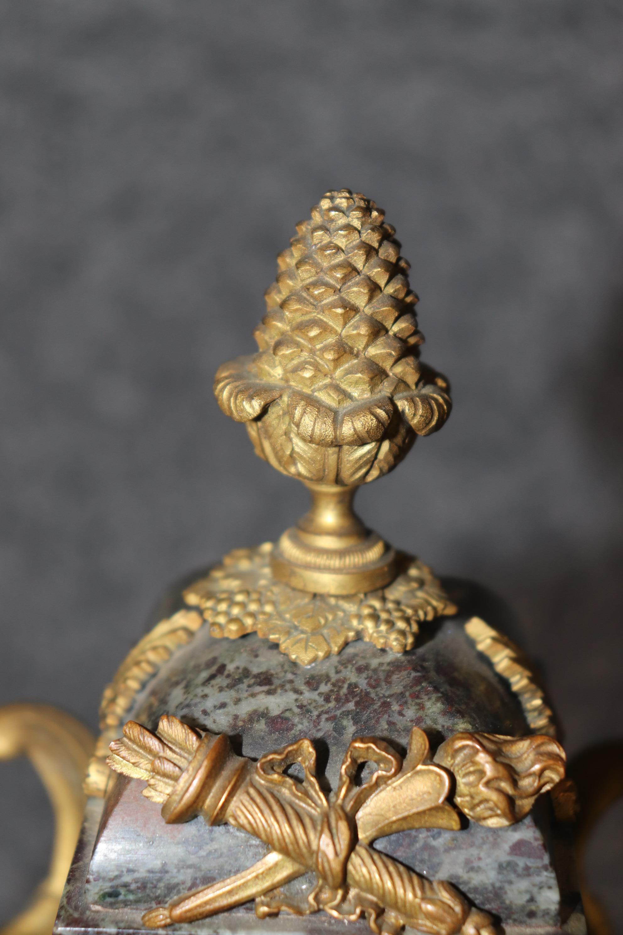 Antico orologio in stile impero francese del XIX secolo in ormù di Etienne Maxant Paris in vendita 1