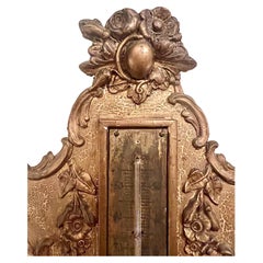 Antique 19th Century French Gilt Barometer.