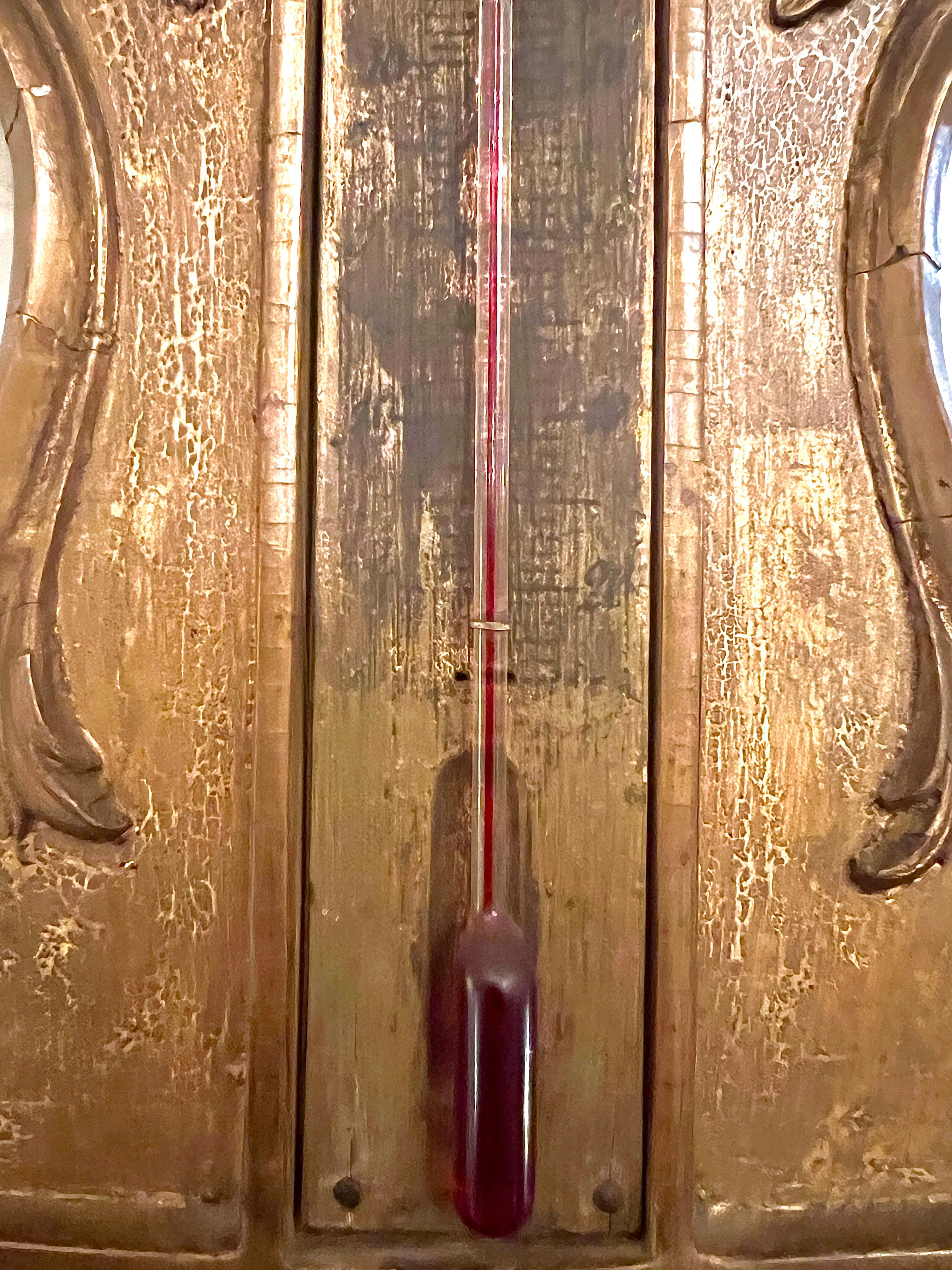 Antique 19th Century French Gilt Barometer. For Sale 1
