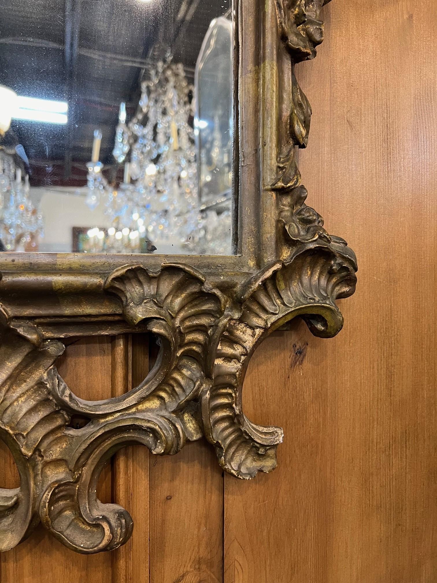 Antique 19th Century French Gilt Wall Mirror For Sale 10