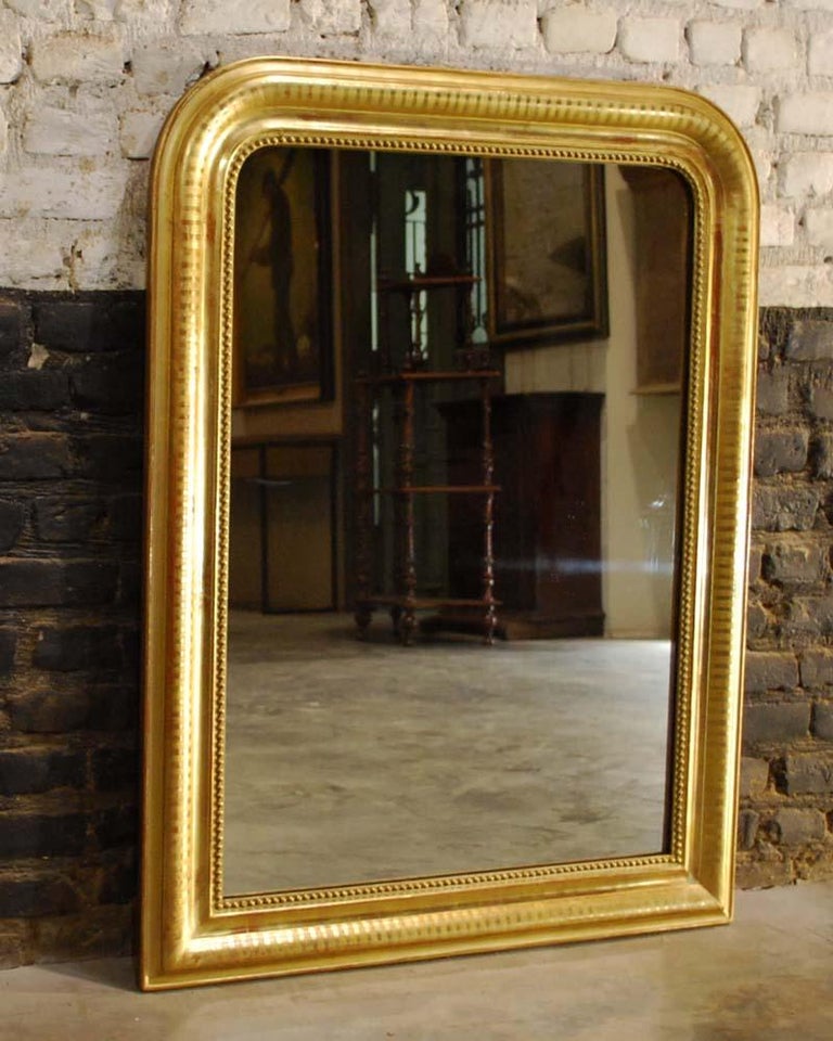 Antique 19th Century French Gold Gilt Louis Philippe Mirror at 1stdibs