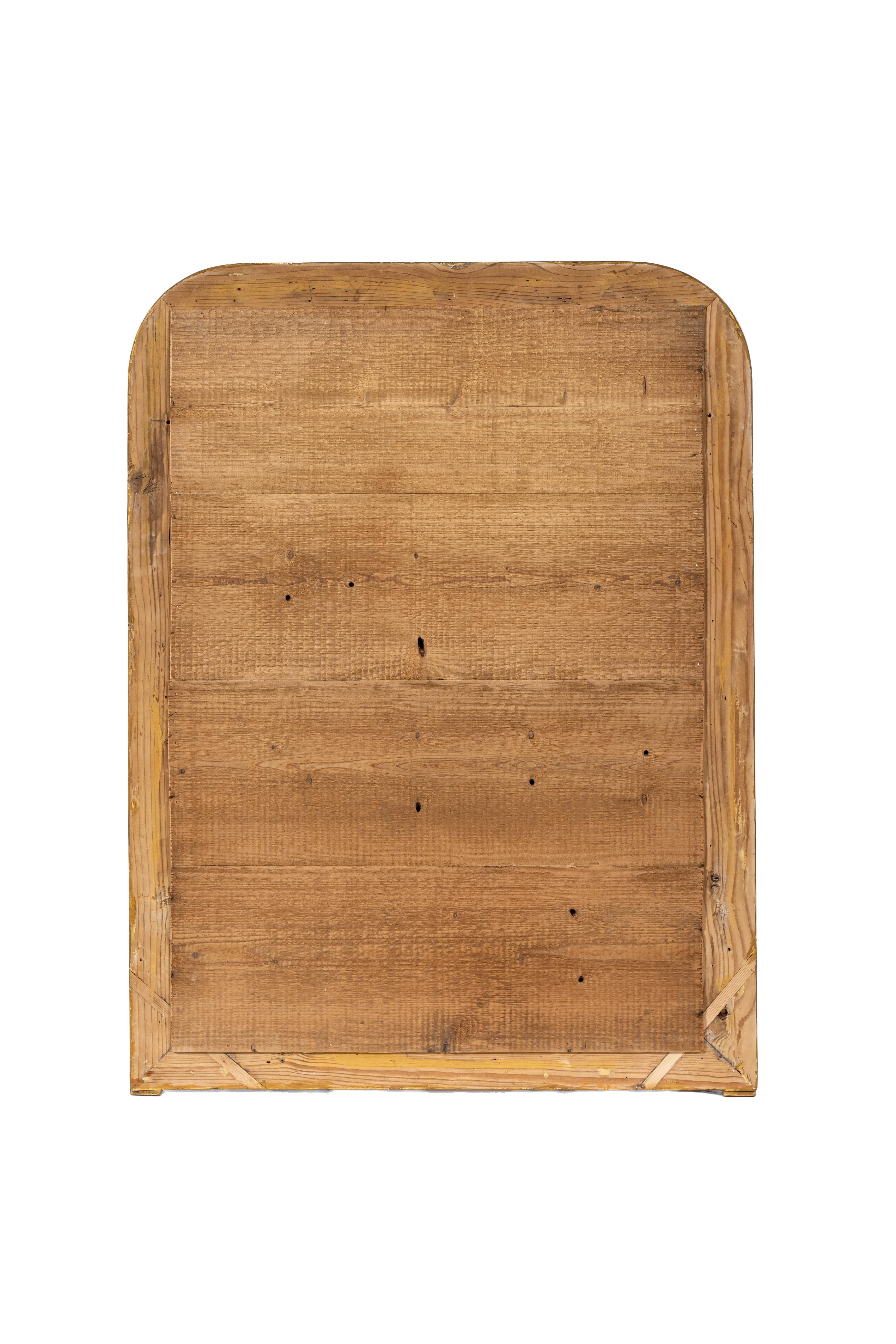 Antique French del XIX secolo, specchio Louis Philippe dorato e lucidato a foglia d'oro in vendita 5