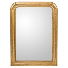 Antique 19th-Century French Gold Leaf Gilt Louis Philippe Mirror 