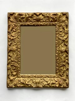 Antique 19th Century French Louis XIV Style Giltwood Wall Mirror