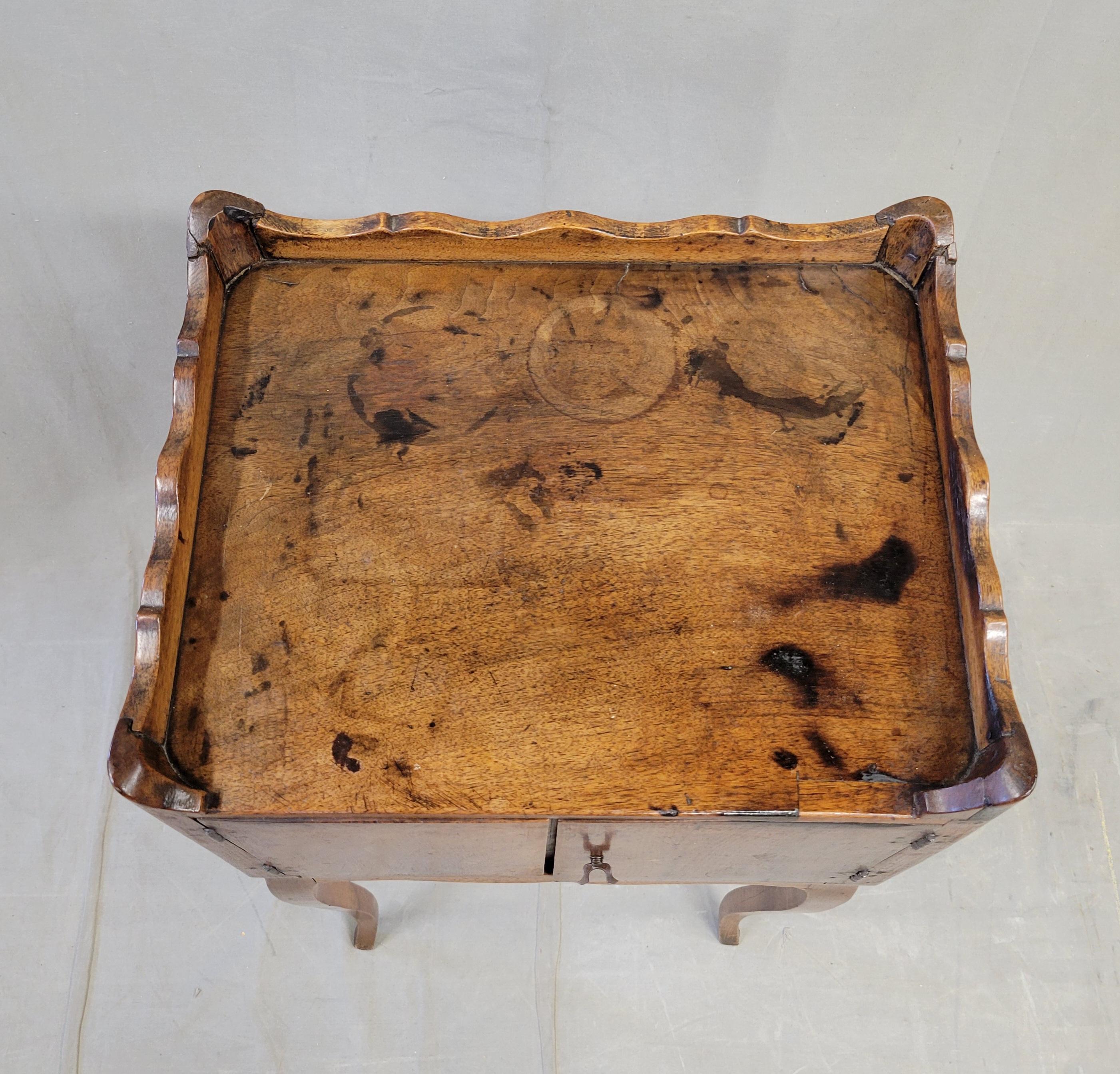 Hand-Crafted Antique 19th Century French Louis XV Style Walnut Cherry Chevet Nightstand For Sale