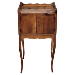 Antique 19th Century French Louis XV Style Walnut Cherry Chevet Nightstand