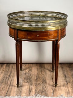 Antique 19th Century French Louis XVI-Style Mahogany Bouillotte Table