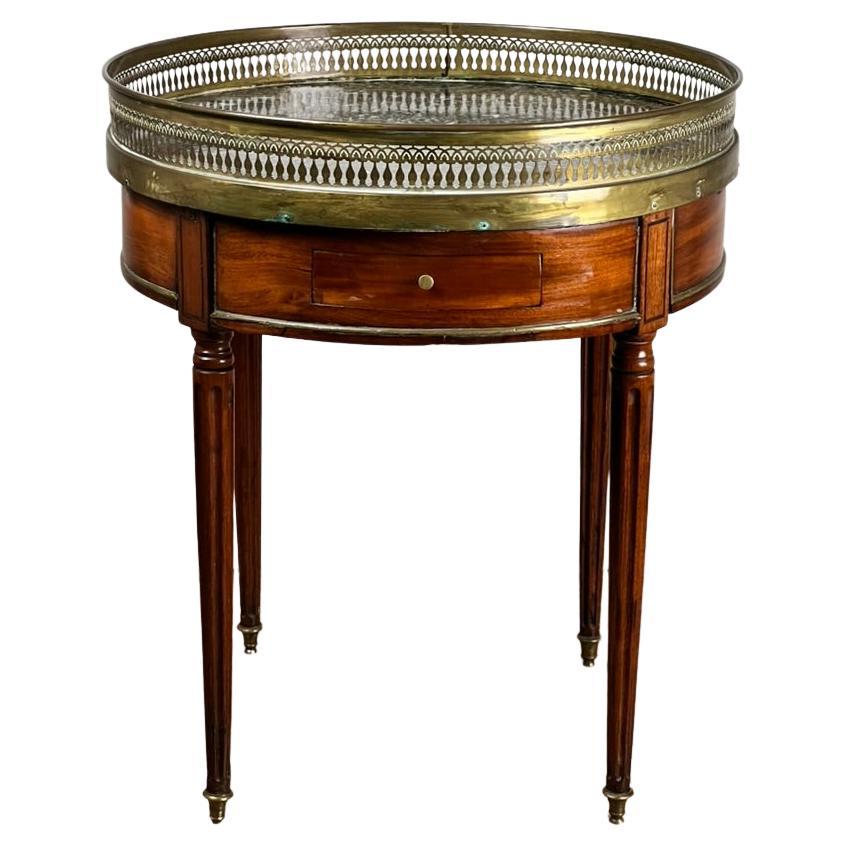 Antique 19th Century French Louis XVI-Style Mahogany Bouillotte Table For Sale