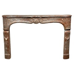 Antique French del XIX secolo, camino in marmo Luigi xv