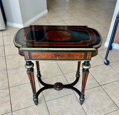 Antique 19th-century French Napoleon III Work or Vanity Side Table