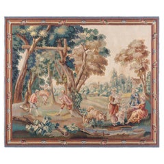 Antique 19th Century French Needlepoint Tapestry Doris Leslie Blau